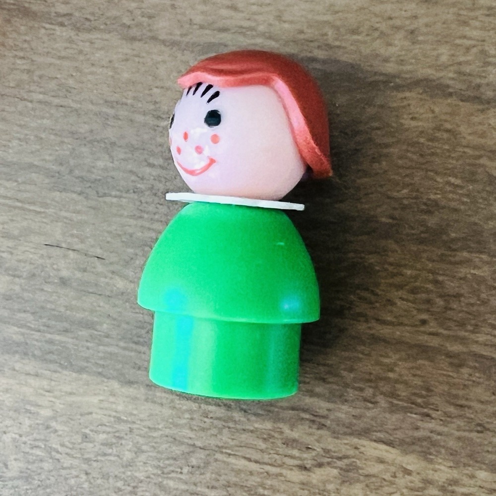 Vintage Fisher Price Little People Lot‎ Nursery Set Of 3 Ride On Toys Green Girl - Picture 8 of 10